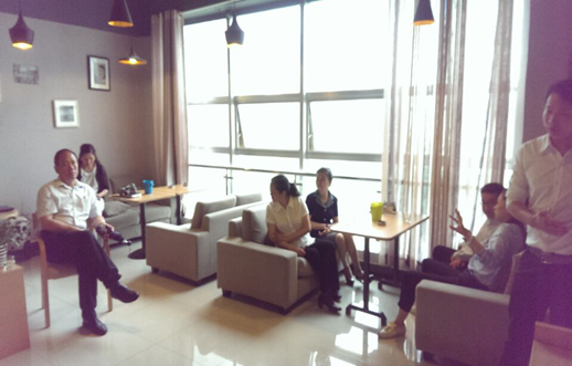 学院领导参观上城咖啡实训室