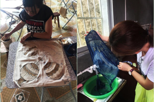 (画蜡、脱蜡、漂洗)